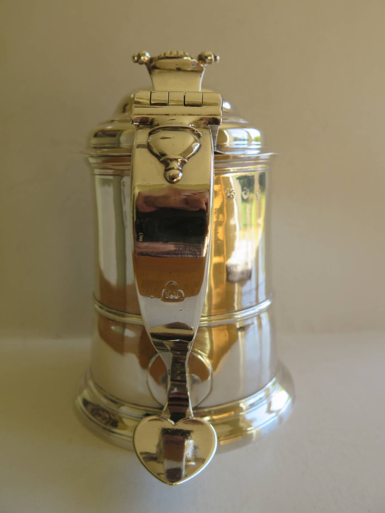 Georgianischer Tankard aus georgianischem Sterlingsilber von John Langlands, Newcastle England 1757 1