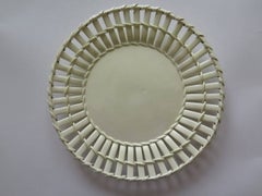 18th Century Leeds Pottery Creamware Latticed Dish or Plate, English, circa 1790