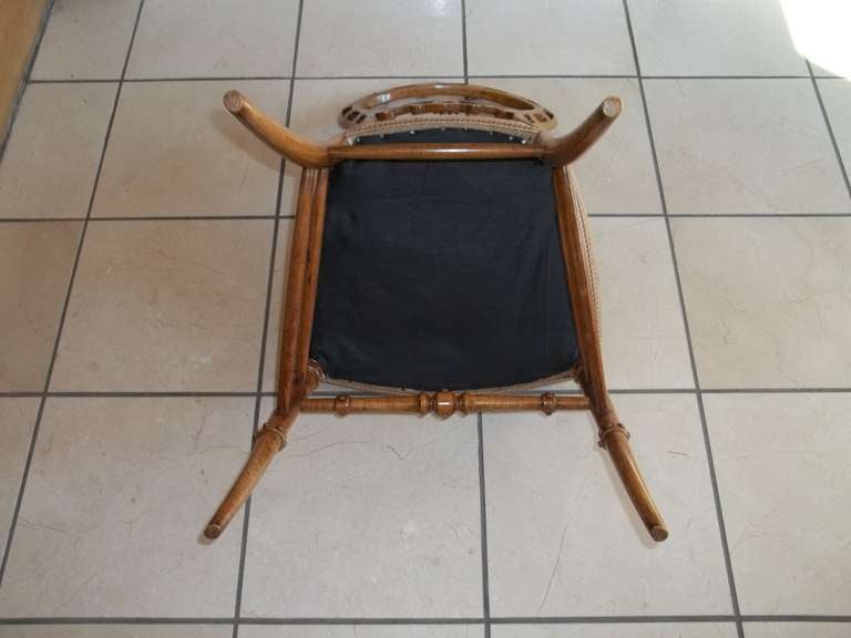 Mid Victorian Side Chair Finely Hand Carved with Wool Work Seat, Circa 1850 For Sale 3