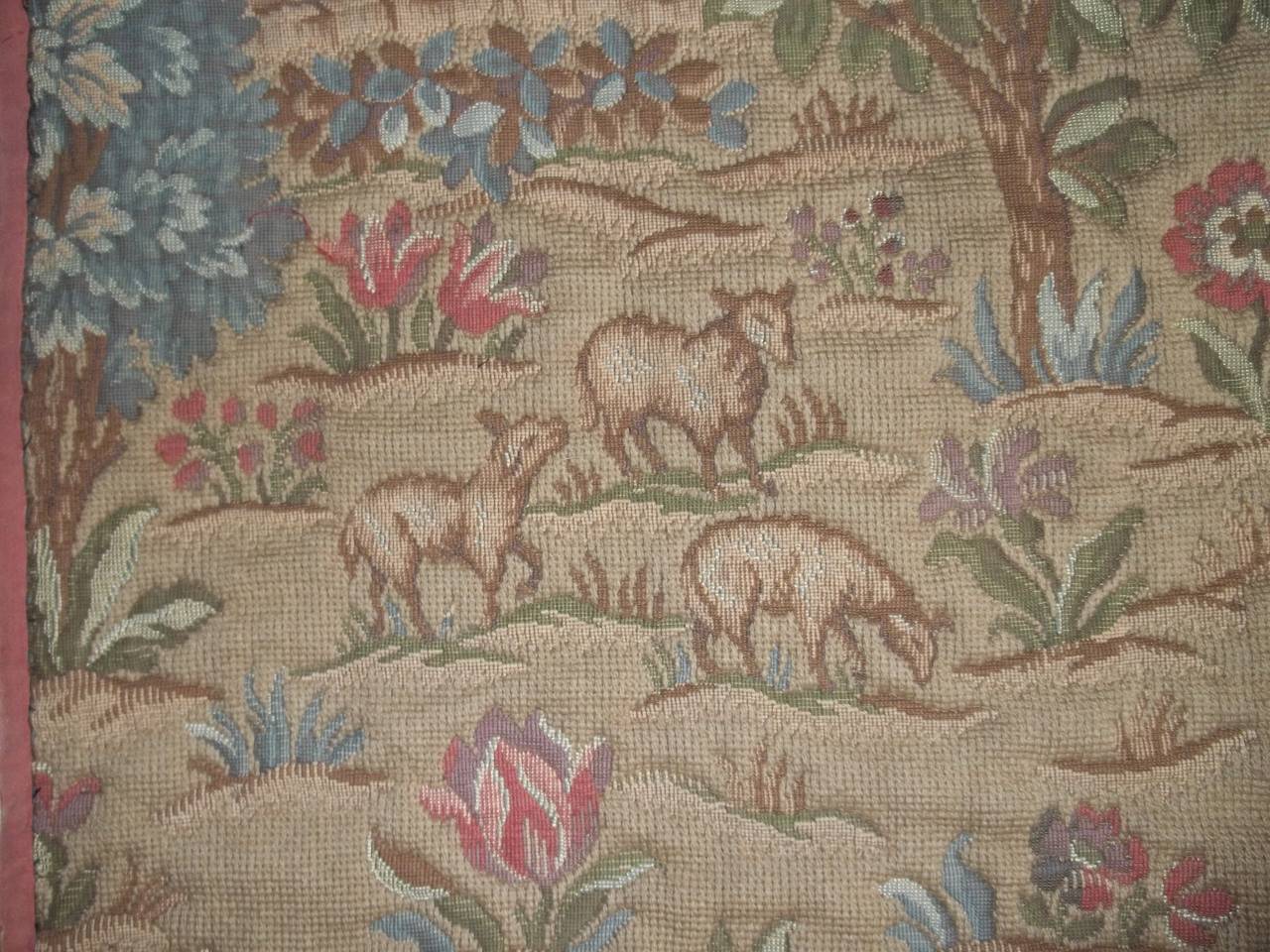Mid-19th Century Large Antique Tapestry Aubusson Style, French, circa 1850 3
