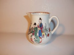 First Period Dr. Wall Worcester Milk Jug in Chinese Family Pattern, Circa 1770