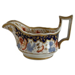 Antique Ridgway Porcelain Milk Jug, Grecian Shape, Gilded Design, 1825