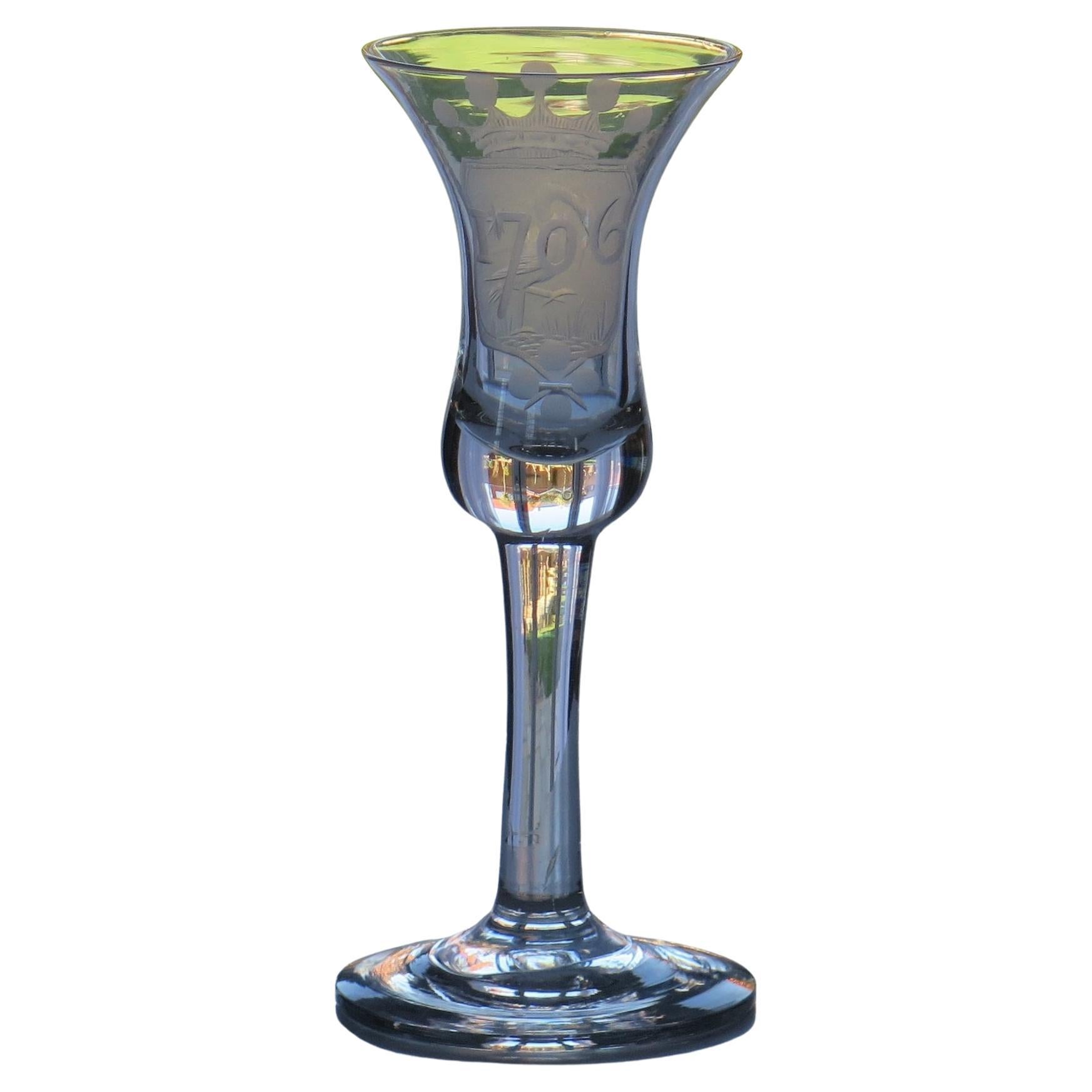 18th Century Jacobite Wine Glass For Sale at 1stDibs