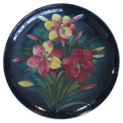Vintage Early William Moorcroft Pottery Large Dish in Freesia Pattern, circa 1935