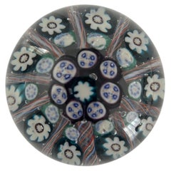 Vasart Handblown Glass Millefiori Paperweight, Scotland, 1950s