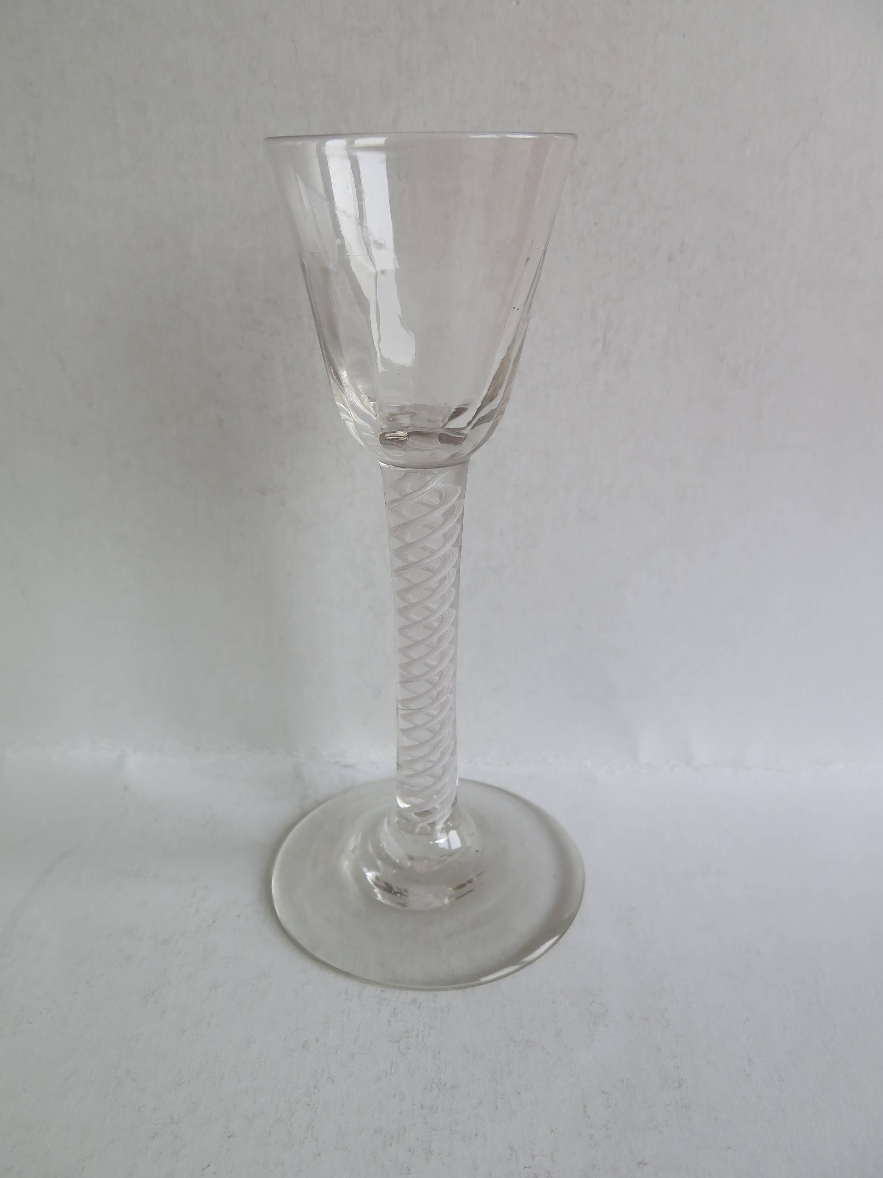 drinking glass with foot and stem