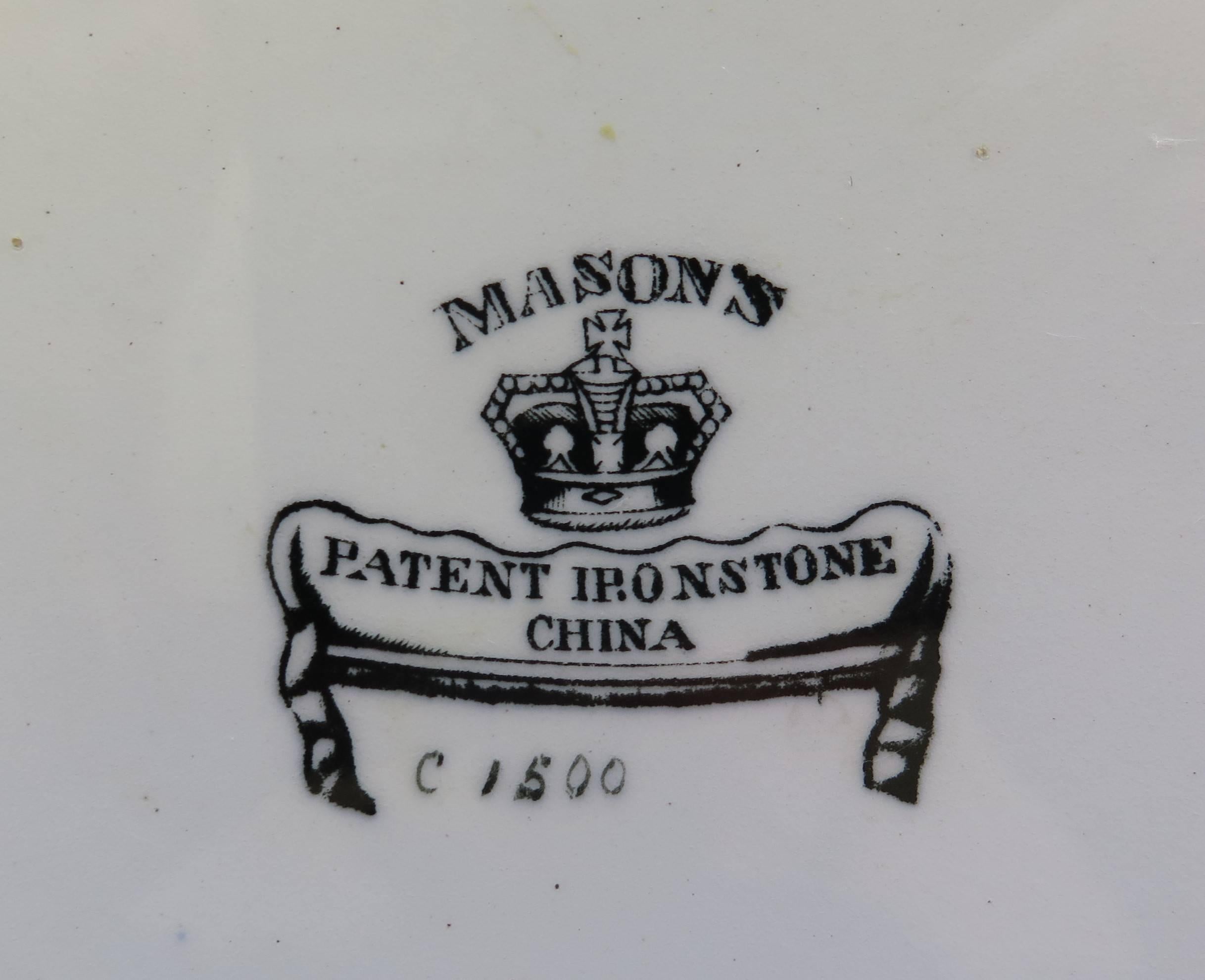 19th Century Rare, Mason's Ironstone Cabinet Plate, 