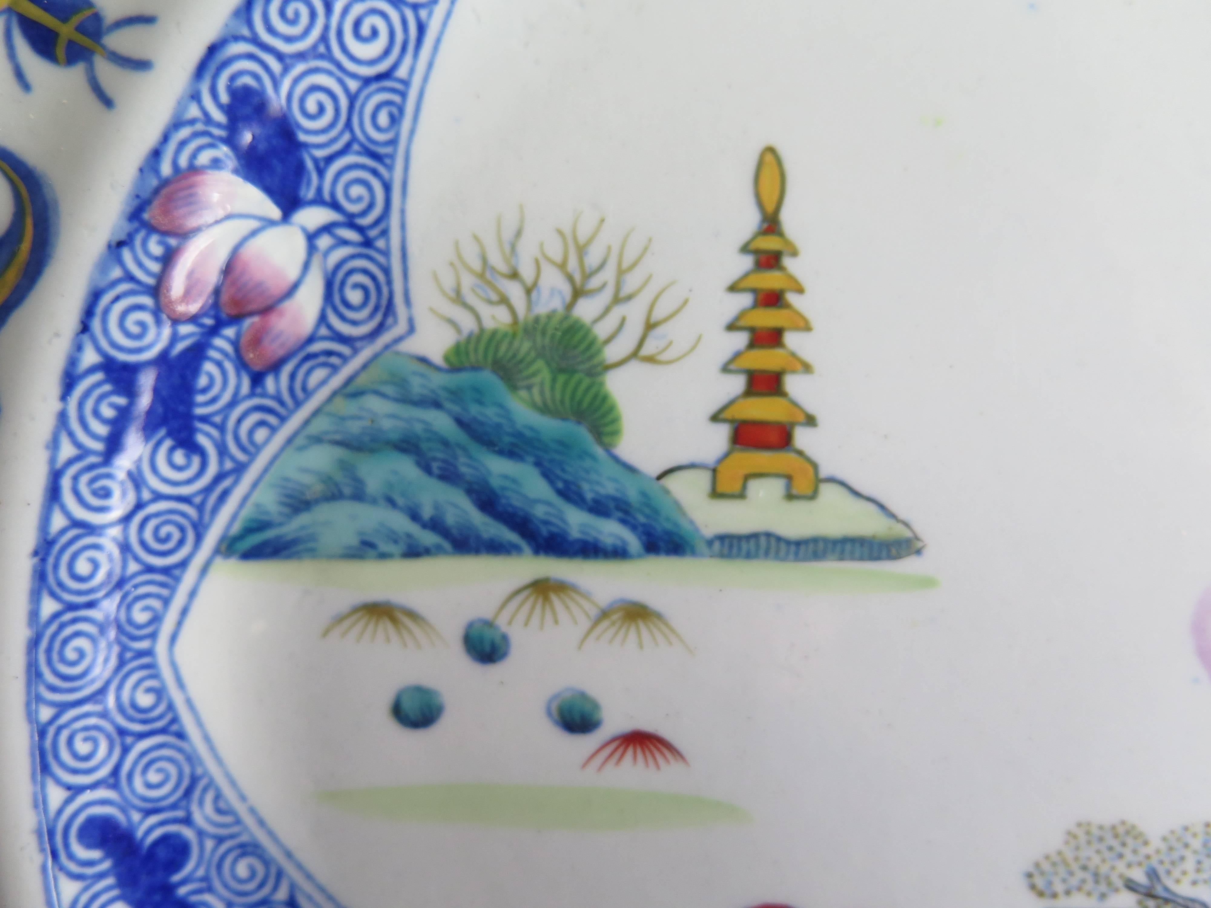 Hand-Painted Late Georgian, SPODE Plate, Ironstone, 