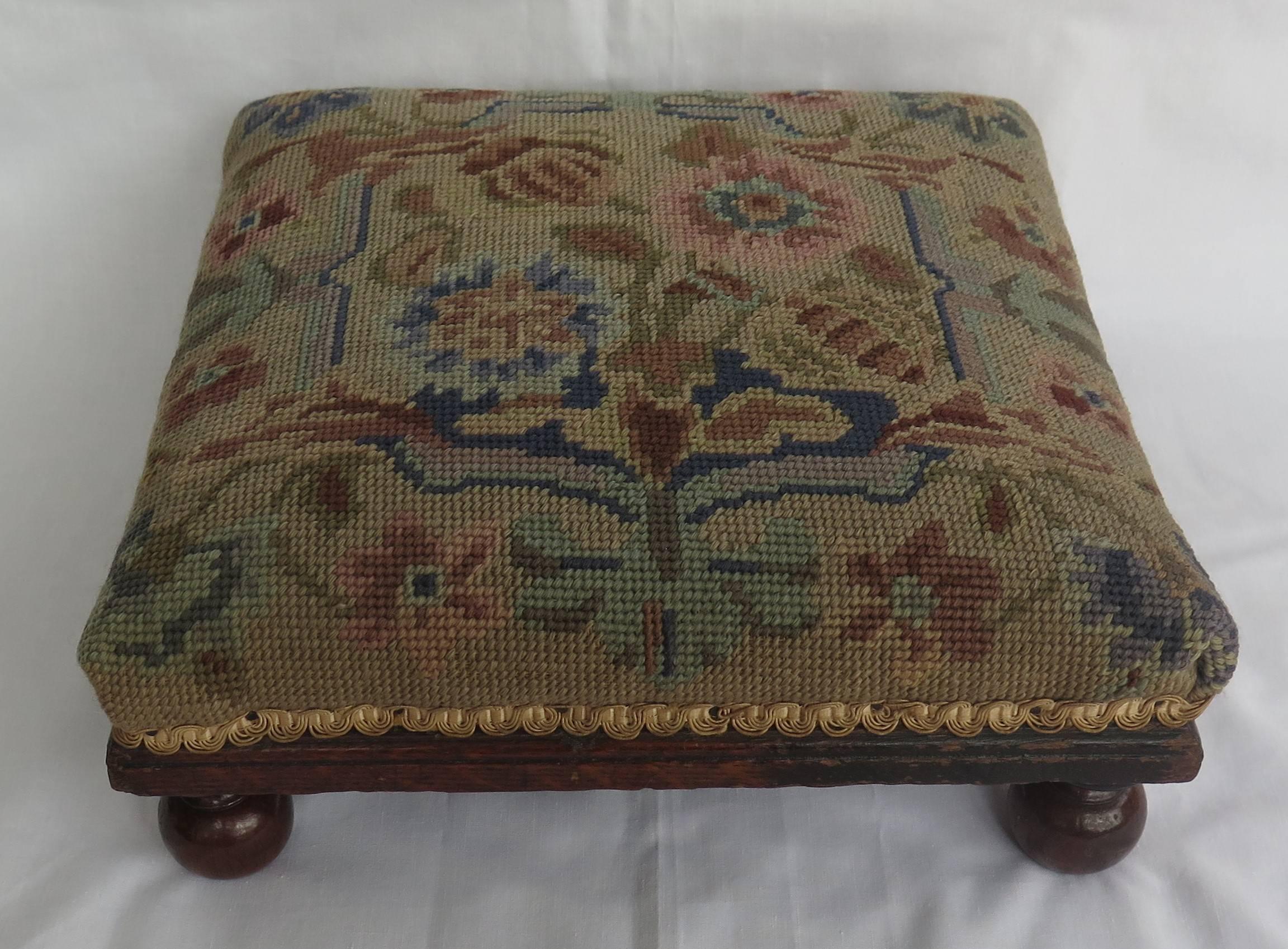 tapestry footstool