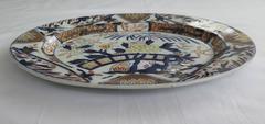 Large Mason's 'Ashworth' Ironstone Platter, Chinoiserie, Hand painted , Ca.1860