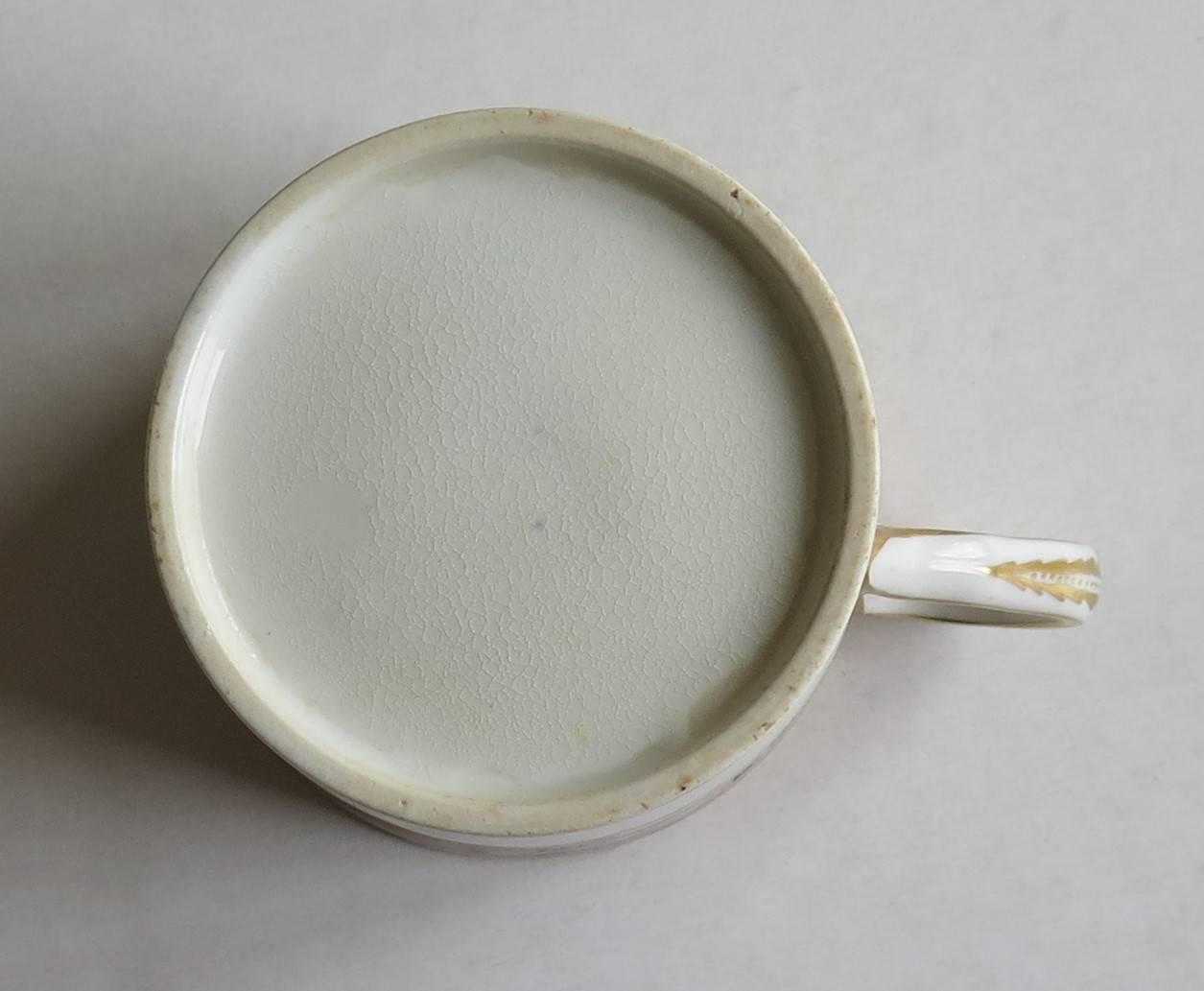 Georgian John Rose Coalport Coffee Can Porcelain Hand-Painted, Circa 1810 In Good Condition In Lincoln, Lincolnshire