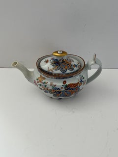 Antique Spode Teapot, Ironstone, Tobacco Leaf Pattern, Circa 1820