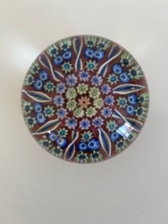 Handmade Millefiori Paperweight by Perthshire, Crieff, Circa 1970s