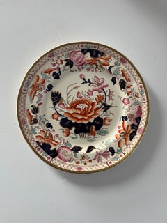 Piatto da tavola grande Mason's Ironstone con motivo "Water Lily", Inghilterra, 1910 circa