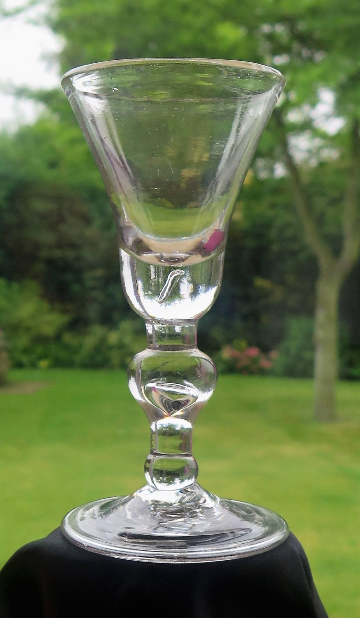 heavy baluster wine glass