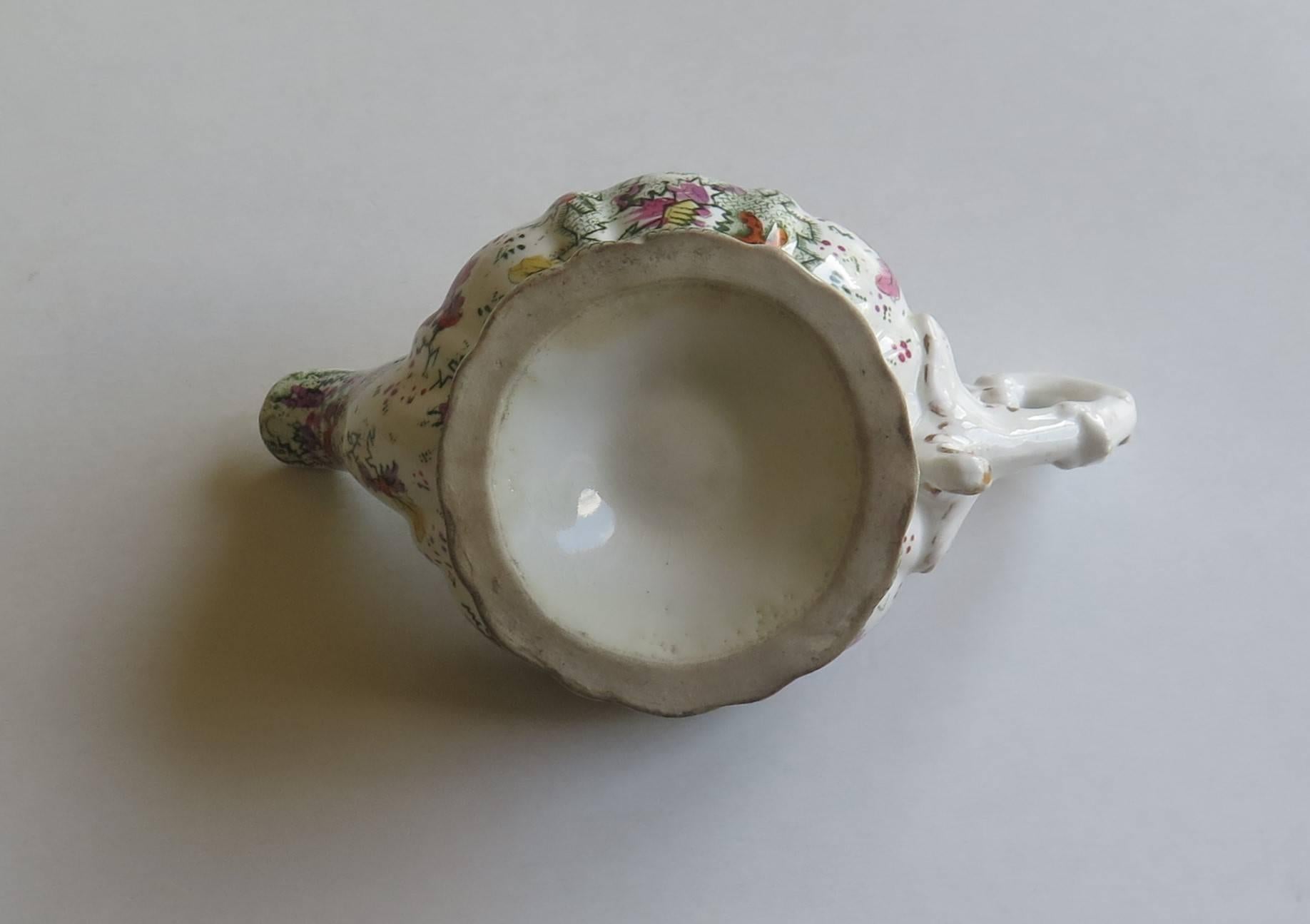 Mason's Cream or Milk Jug Porcelain Cashmire De Thibet Pattern, Circa 1832 3