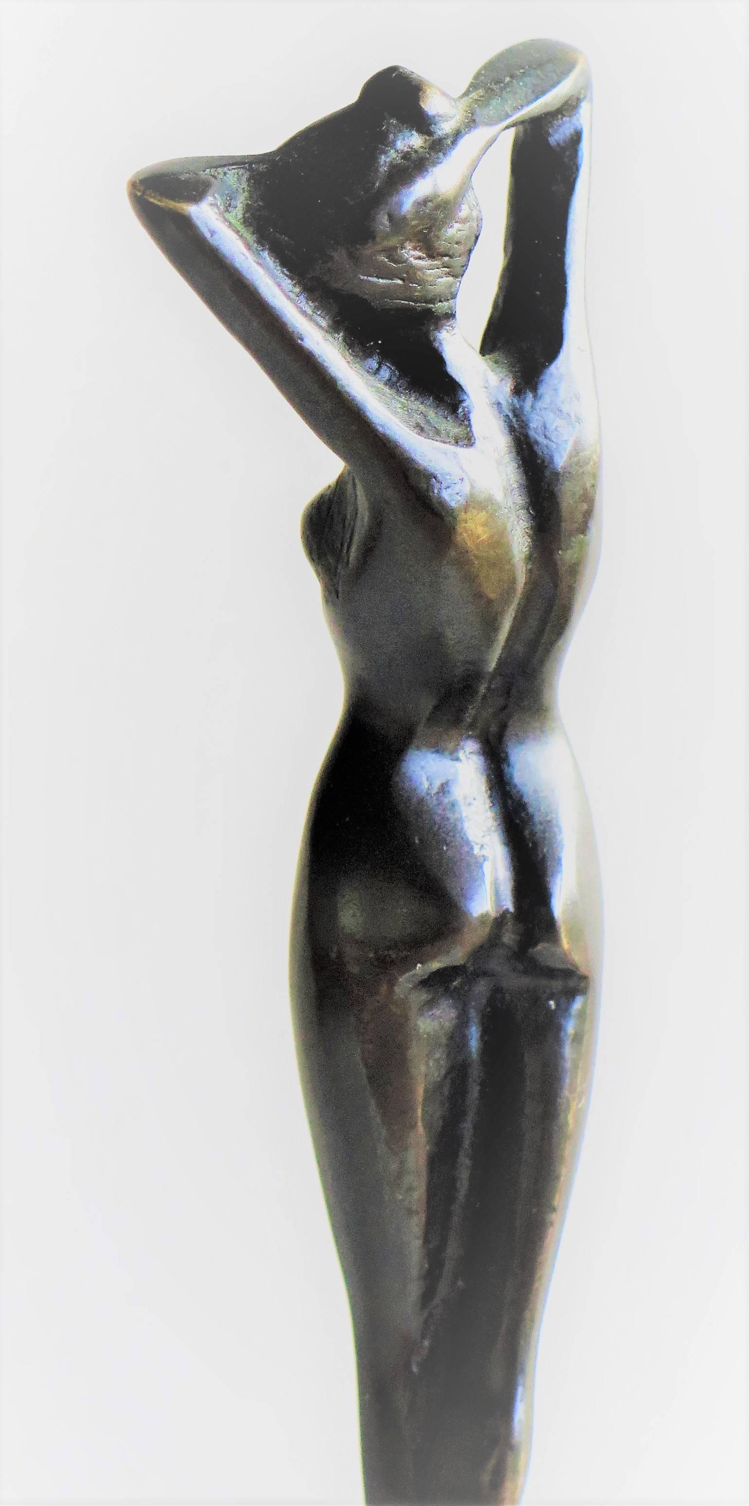 Bronze Figurine Sculpture, Nude Lady, After J Lorenzl, Art Deco, Ca.1920s 2
