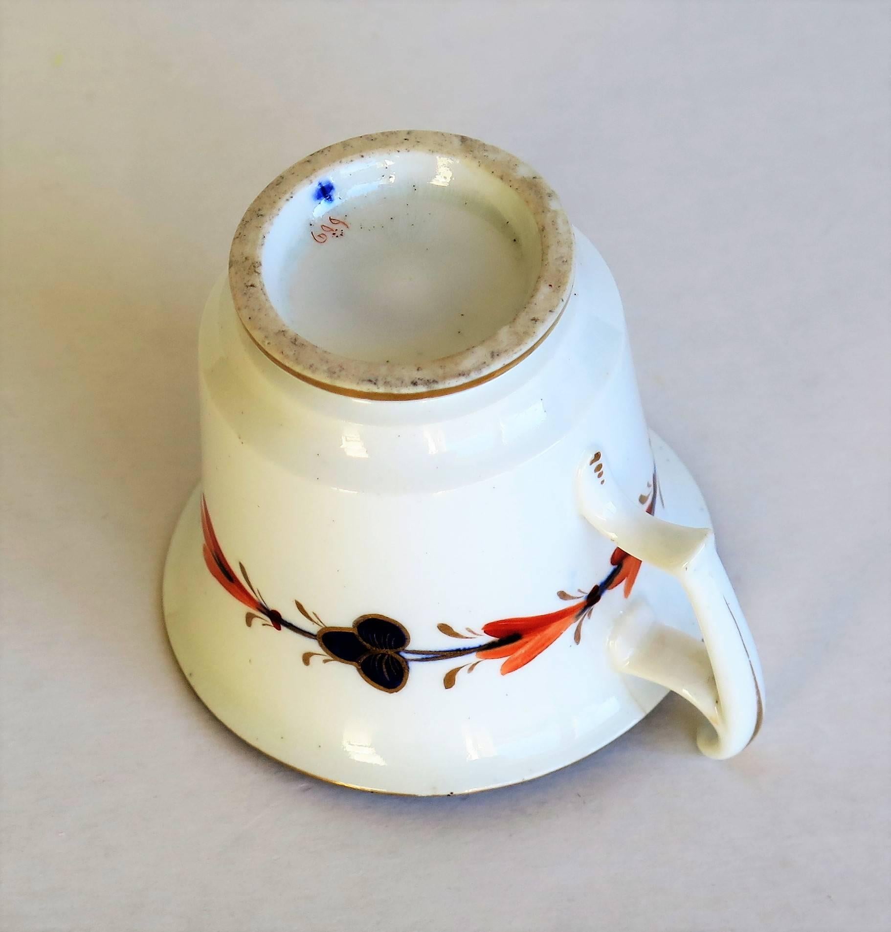 Porcelain Late Georgian John Rose Coalport Coffee Cup Japan Imari Pattern, circa 1815