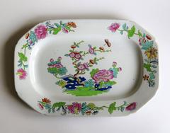 Late Georgian Spode Platter Ironstone Willis Pattern No. 2148, circa 1825