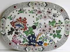 Georgian Ironstone Platter or Drainer Plate by Hicks Meigh & Johnson, Circa 1830