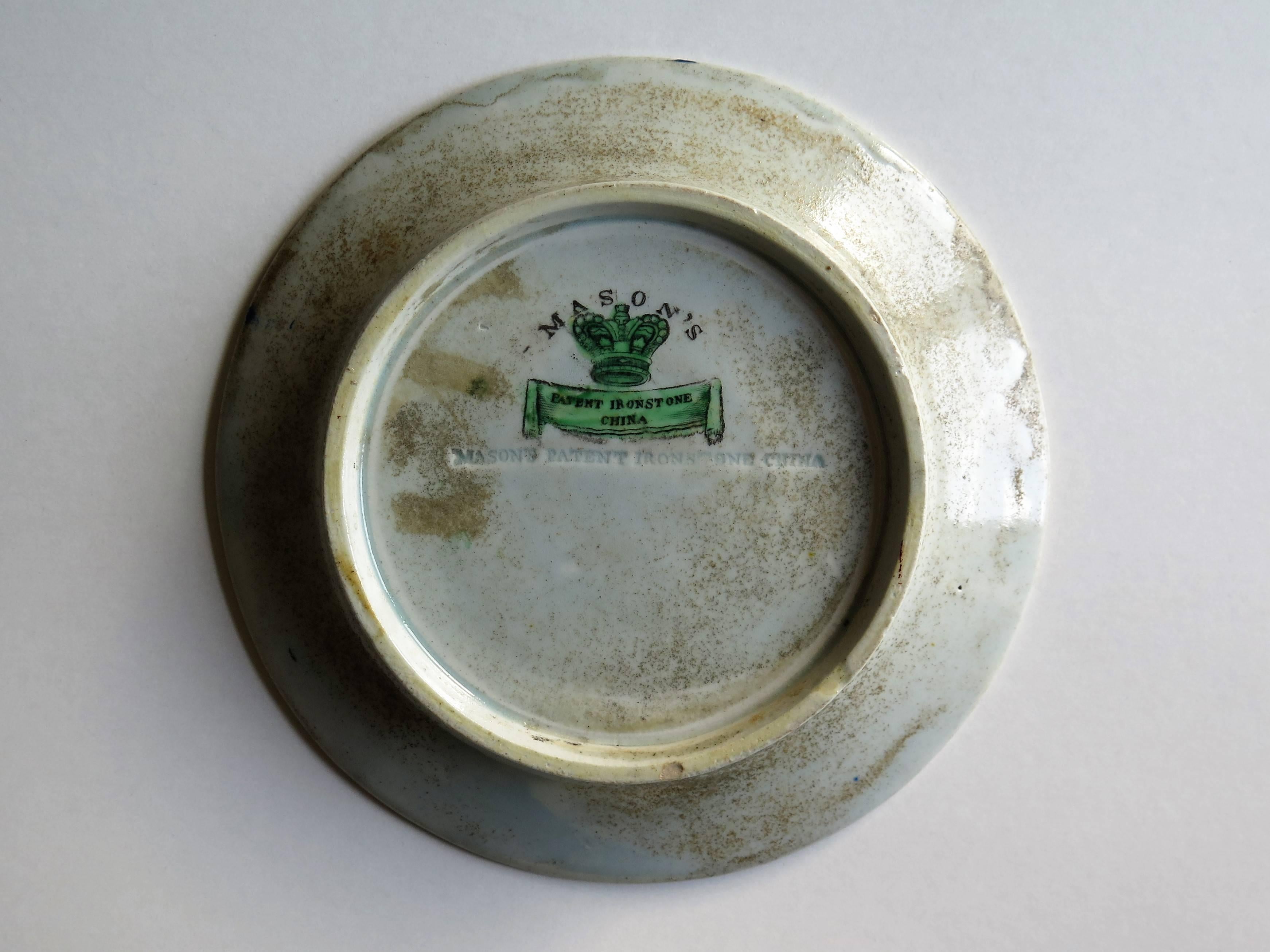 Early Mason's Ironstone Teapot Stand Table and Flower Pot Pattern, circa 1815 In Good Condition In Lincoln, Lincolnshire