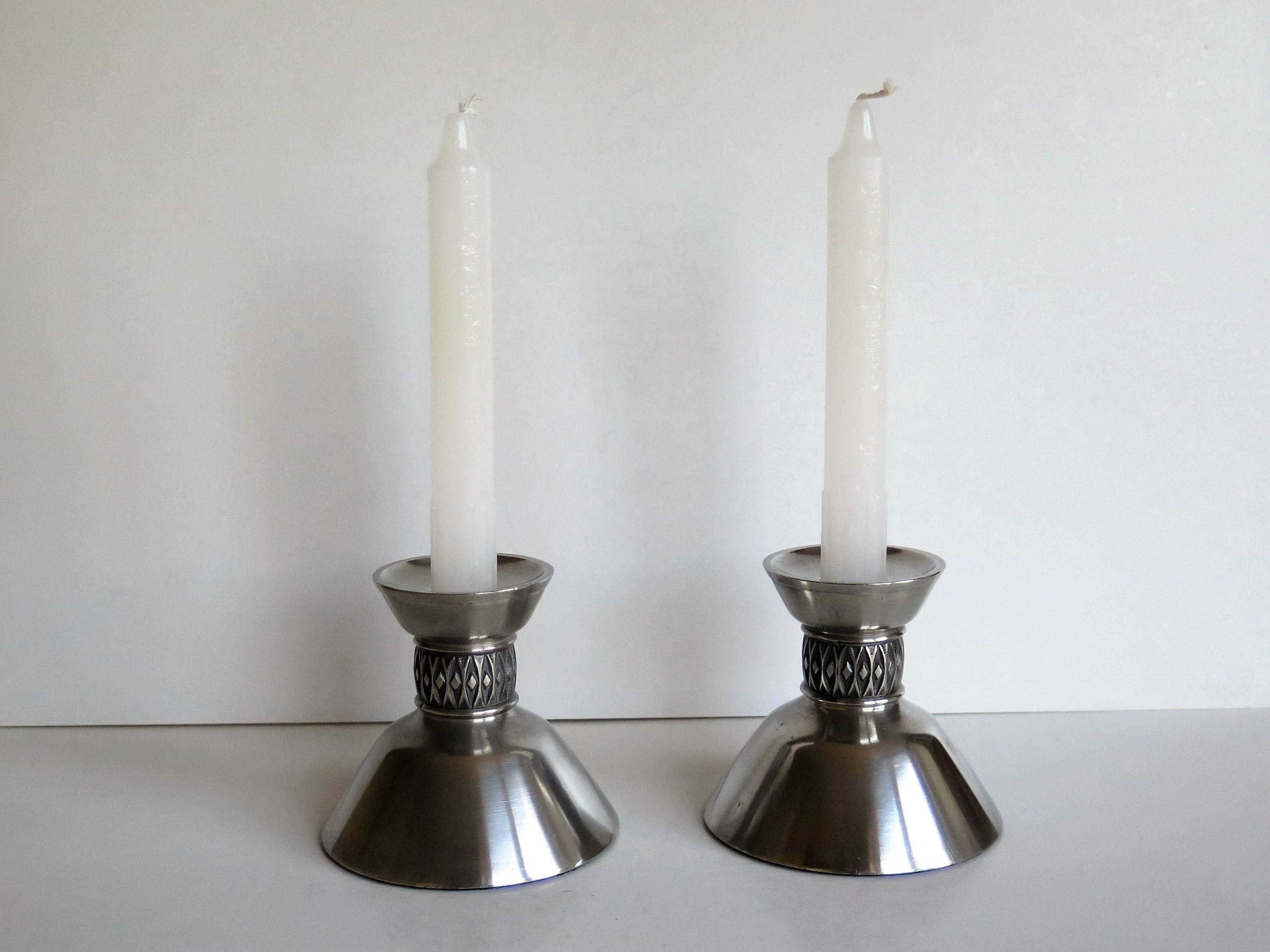 Pair of Pewter Candle holders by Mastad Norway Model 101, Midcentury Ca  1950s at 1stDibs | mastad pewter norway, norway pewter candlestick,  norwegian pewter candle holders