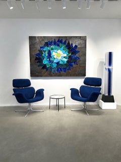 Ensemble de fauteuils et pouf Pierre Paulin, vers 1960, n° PPAUL1