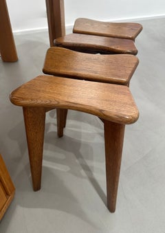Pair of Stools Marcel Gascoin "Trèfles" 1949 N°GAS01