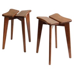 Pair of Stools Marcel Gascoin "Trèfles" 1949 N°GAS01