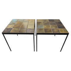 Set of Vintage 20th Century Ceramic side tables N°MOB139