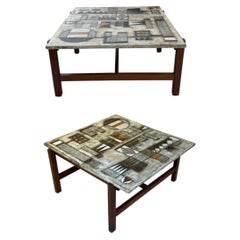 Les 2 Potiers pair of ceramic tables N°POT1