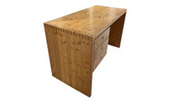 Pine desk by Ate Van Apeldoorn, circa 1970.