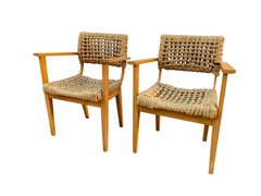 Paire de fauteuils « Bridge » signés Adrien et Frida Audoux-Minnet, vers 1950-1960