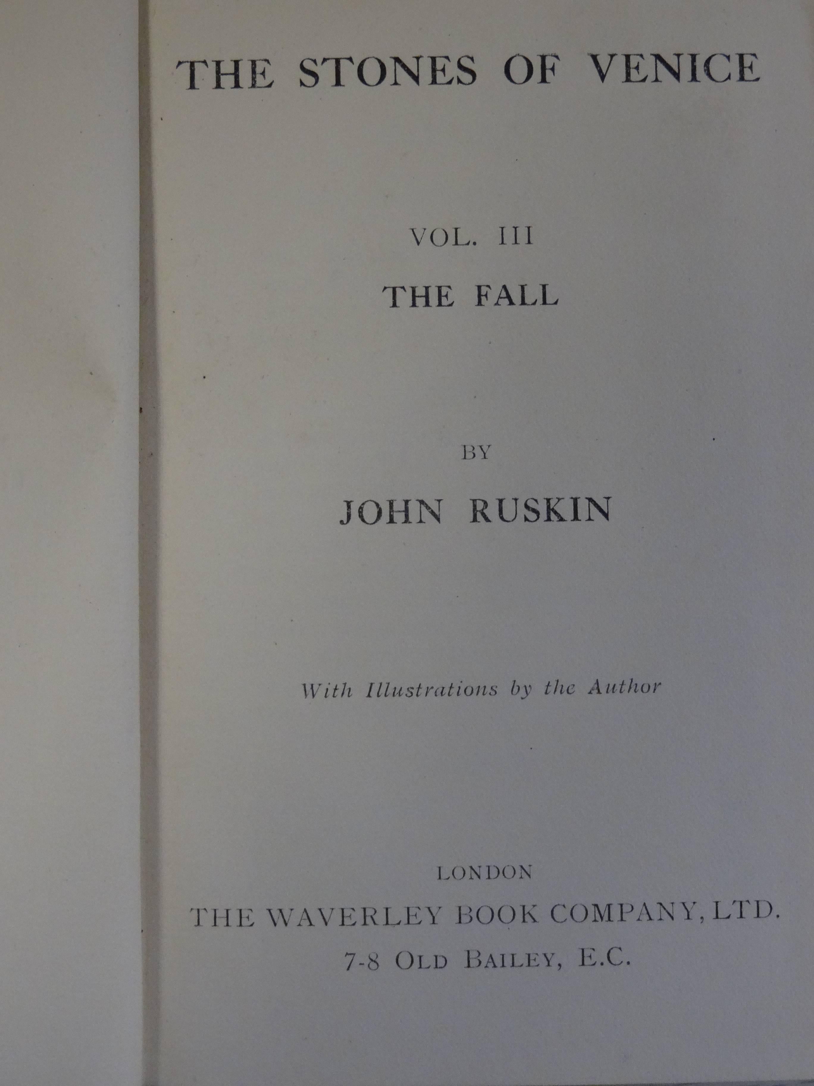 Victorian Works of John Ruskin in 20 Volumes For Sale