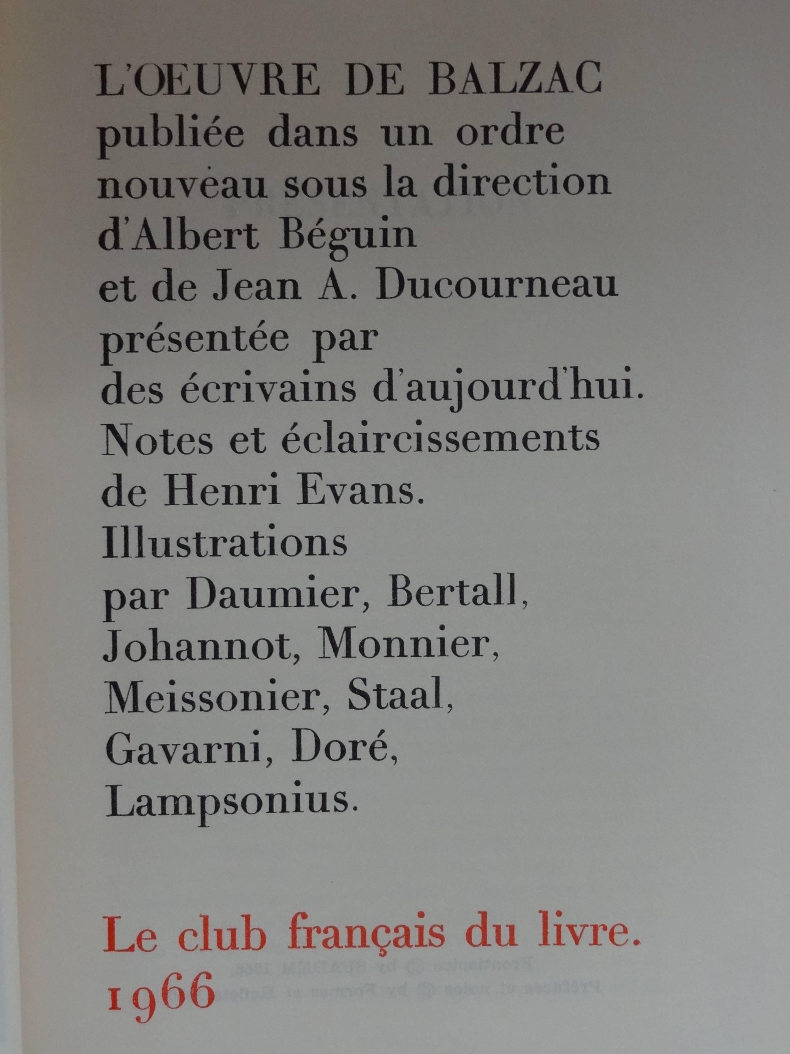 Mid-20th Century Honore De Balzac Complete Works in French For Sale