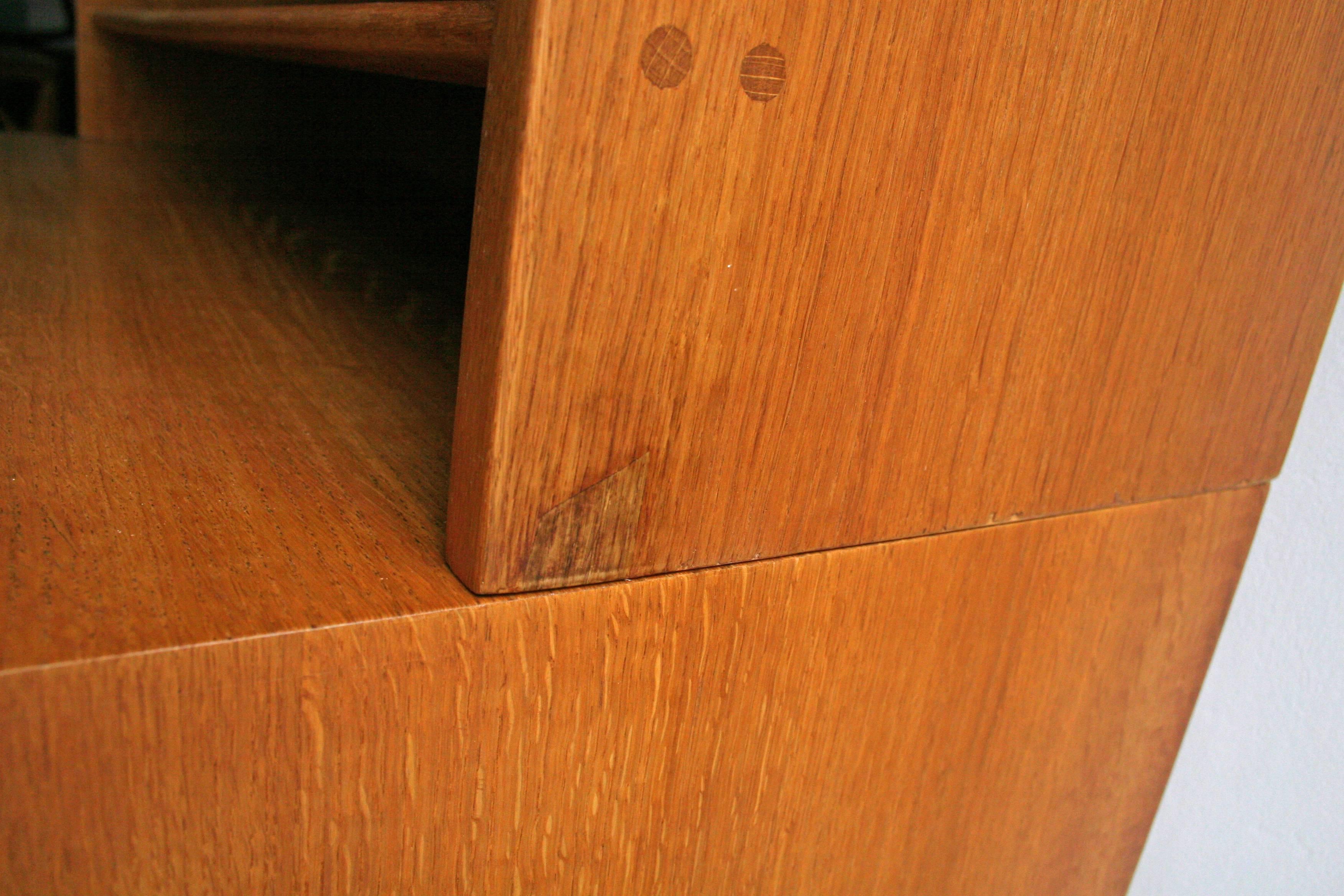 drawers with shelves above