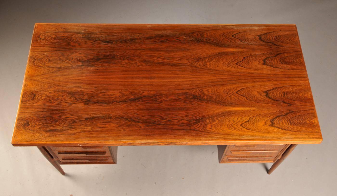 Scandinavian Modern Danish Rosewood Desk Made During 1960s For Sale