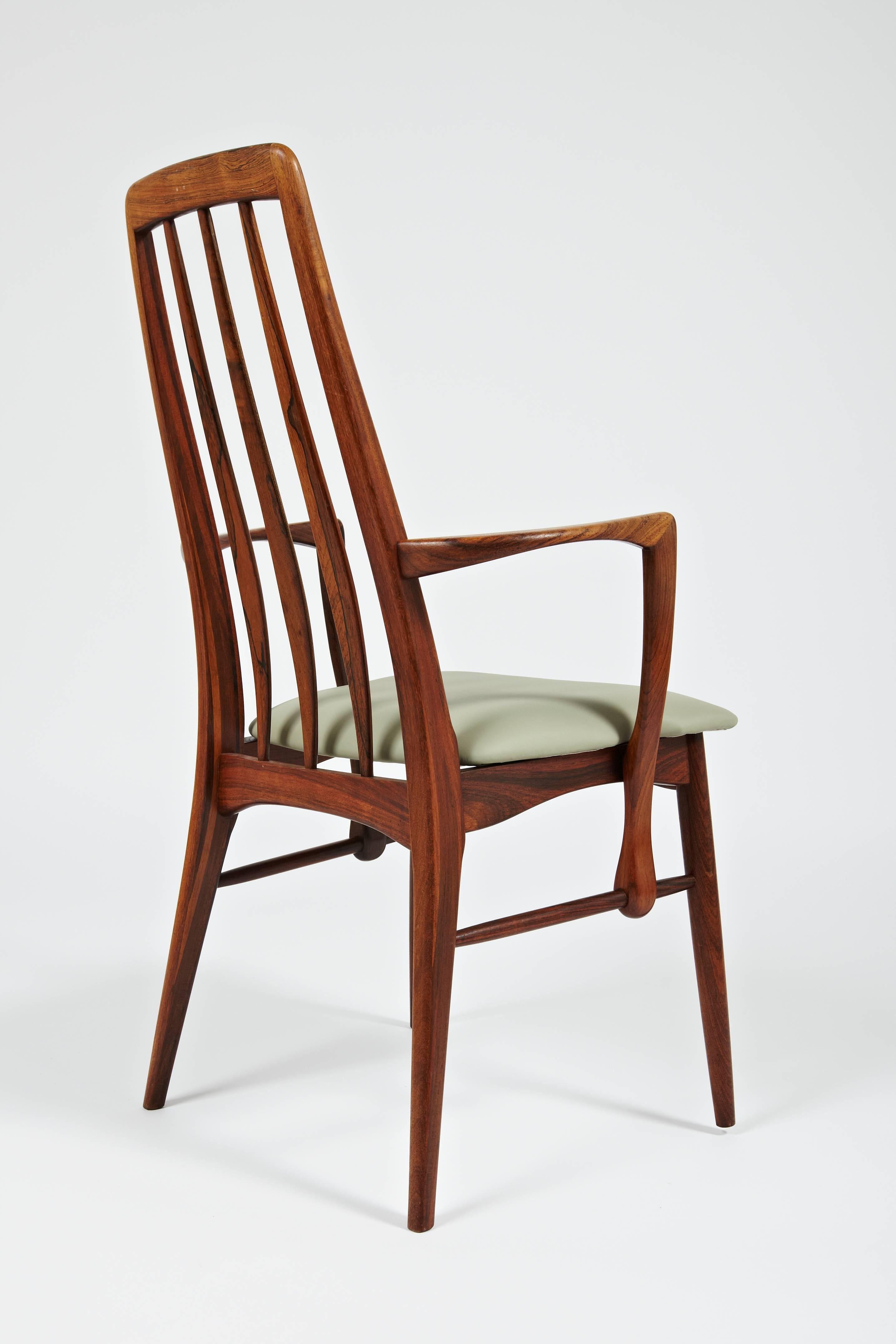 Danish Niels Kofoed Rosewood Dining Chair with Arms, circa 1964 For Sale