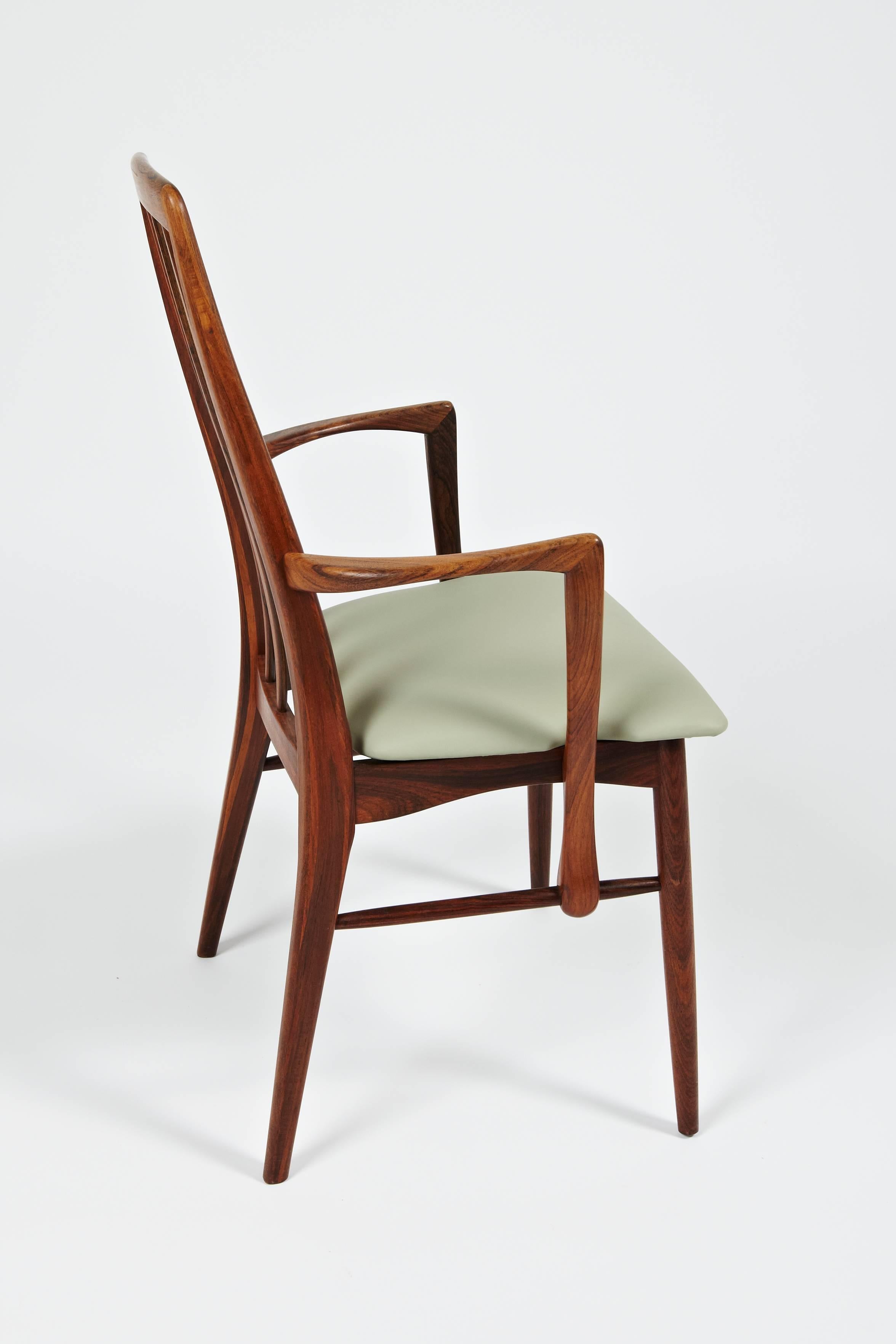 Niels Kofoed Rosewood Dining Chair with Arms, circa 1964 In Excellent Condition For Sale In London, GB
