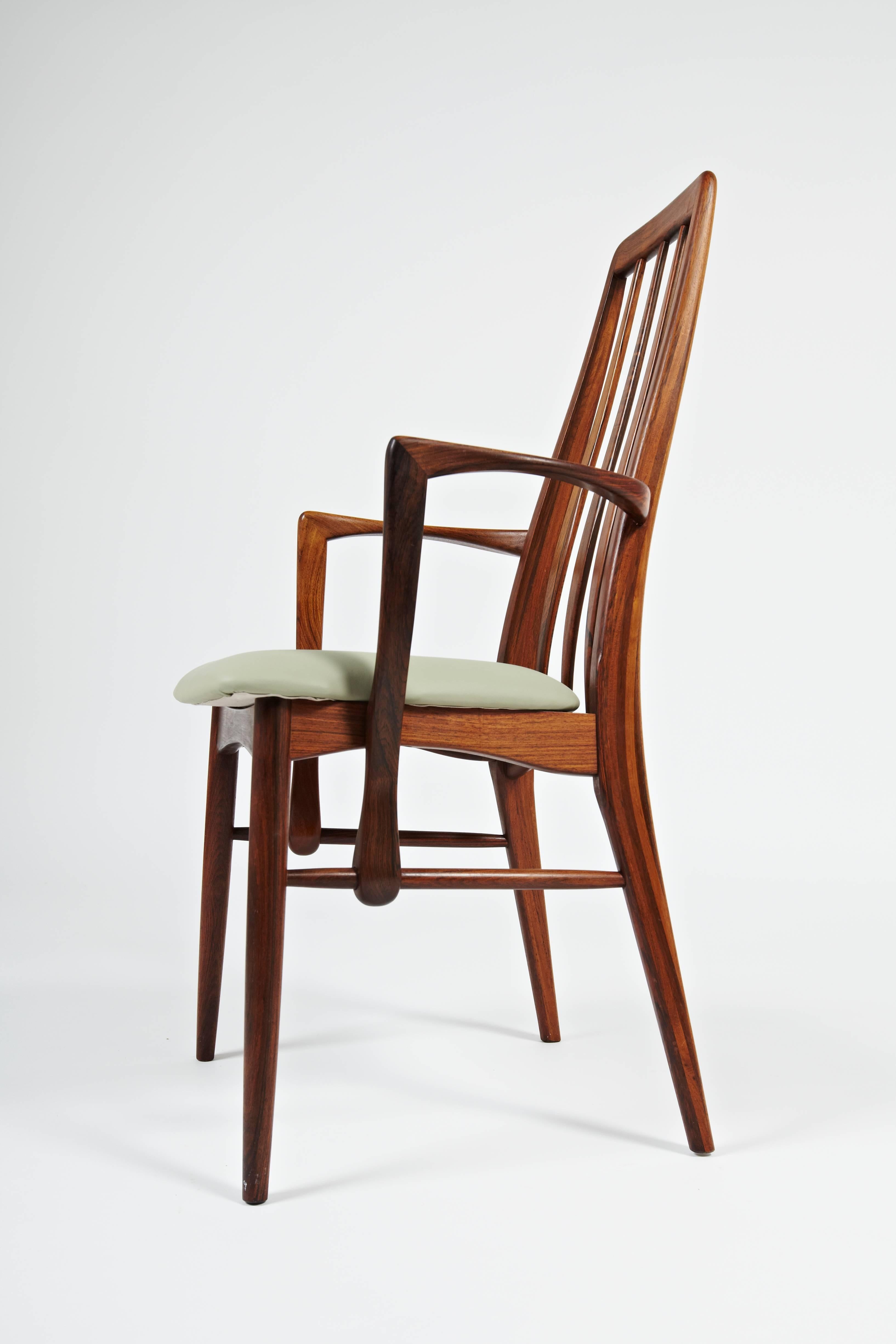 Niels Kofoed Rosewood Dining Chair with Arms, circa 1964 For Sale 1