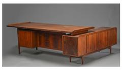Arne Vodder Rosewood Desk and Sideboard Made by Sibast, circa 1960