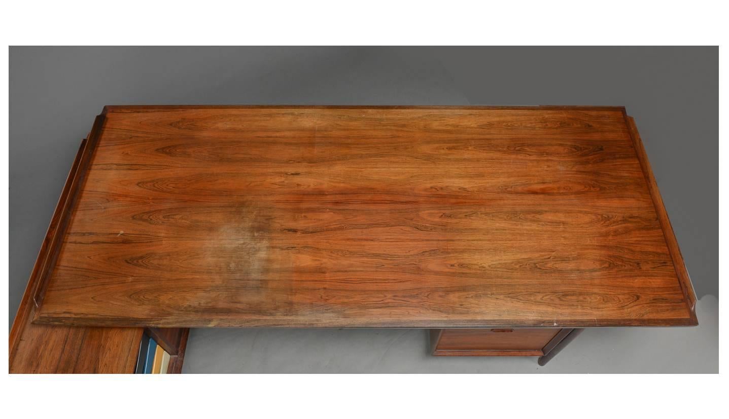 20th Century Arne Vodder Rosewood Desk and Sideboard Made by Sibast, circa 1960 For Sale