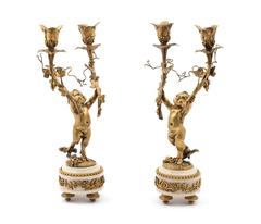 Pair of Candelabra in the Manner of Jean-Michel Clodion