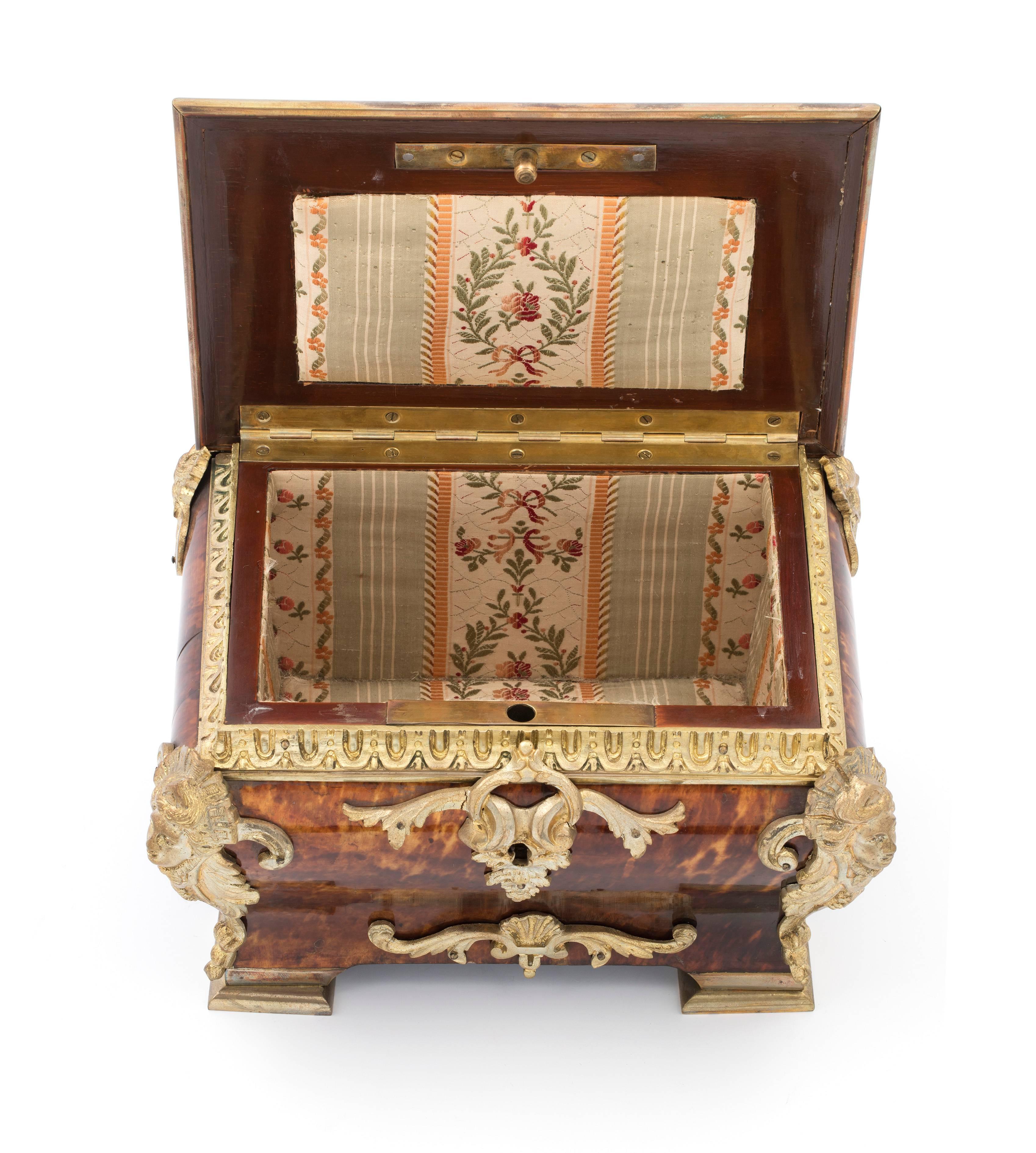 French Napoleon III Tortoiseshell Casket, circa 1870 For Sale