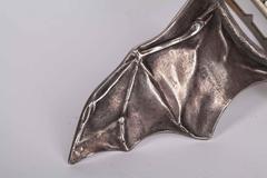 Silver Art Nouveau Buckle in the Form of a Bat by Ferdinand Erhart, 1908