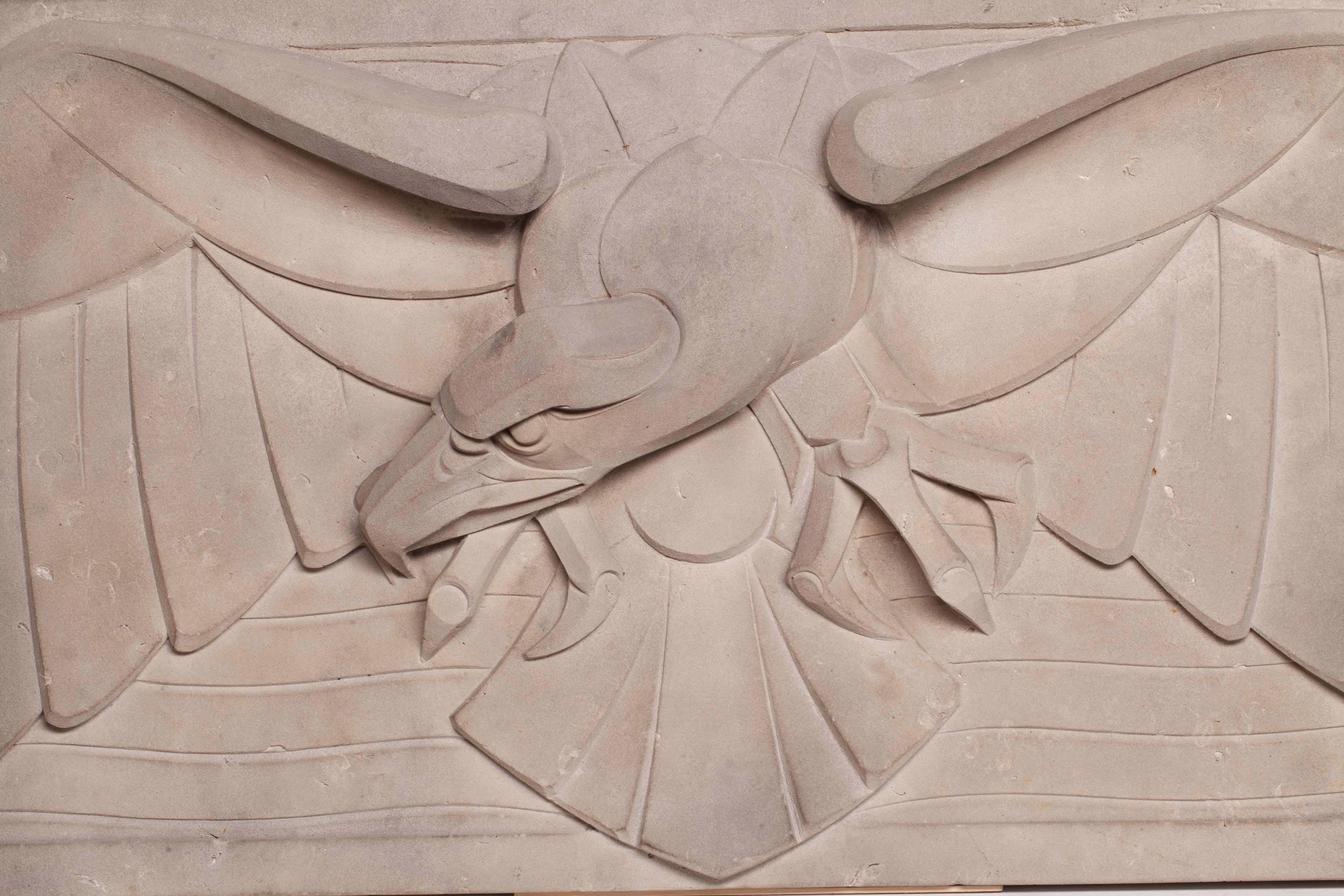Dutch Gable Stone with Eagle by Jan Altorf, 1915 For Sale