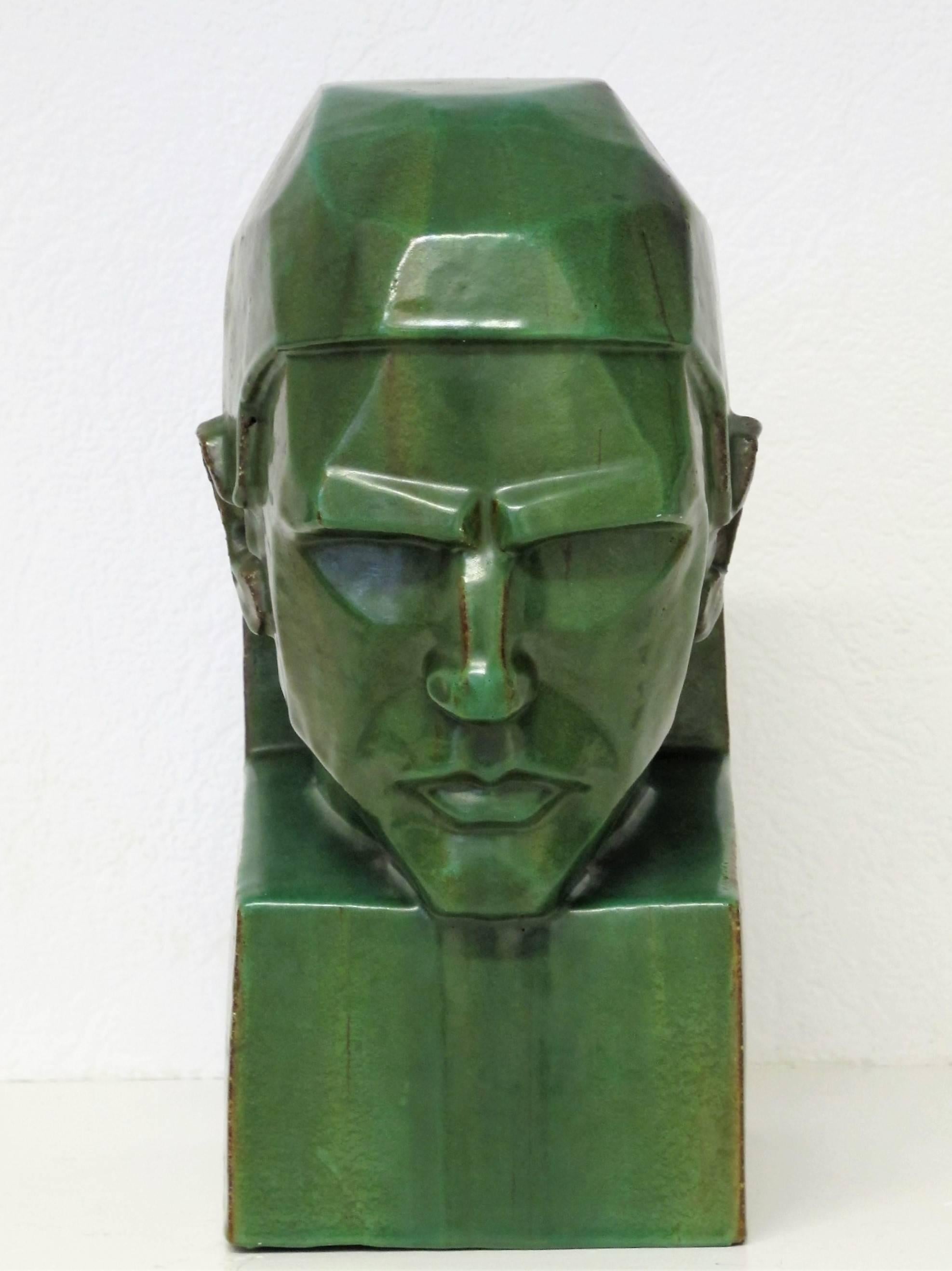 Art Deco Sculpture 'Thinking' ('Het Denken') by Willem Coenraad Brouwer 2