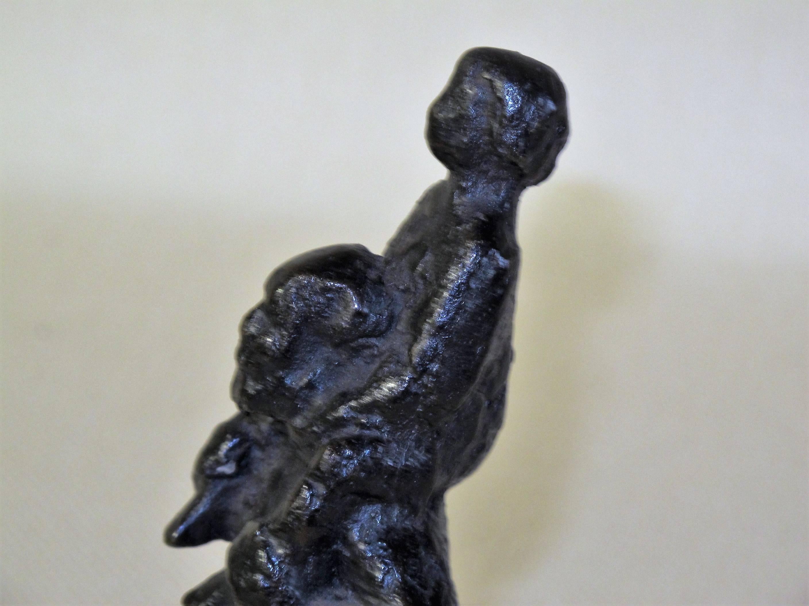 Man and Child, Bronze Sculpture by Pieter d'hont, 1963 In Excellent Condition In Amstelveen, NL