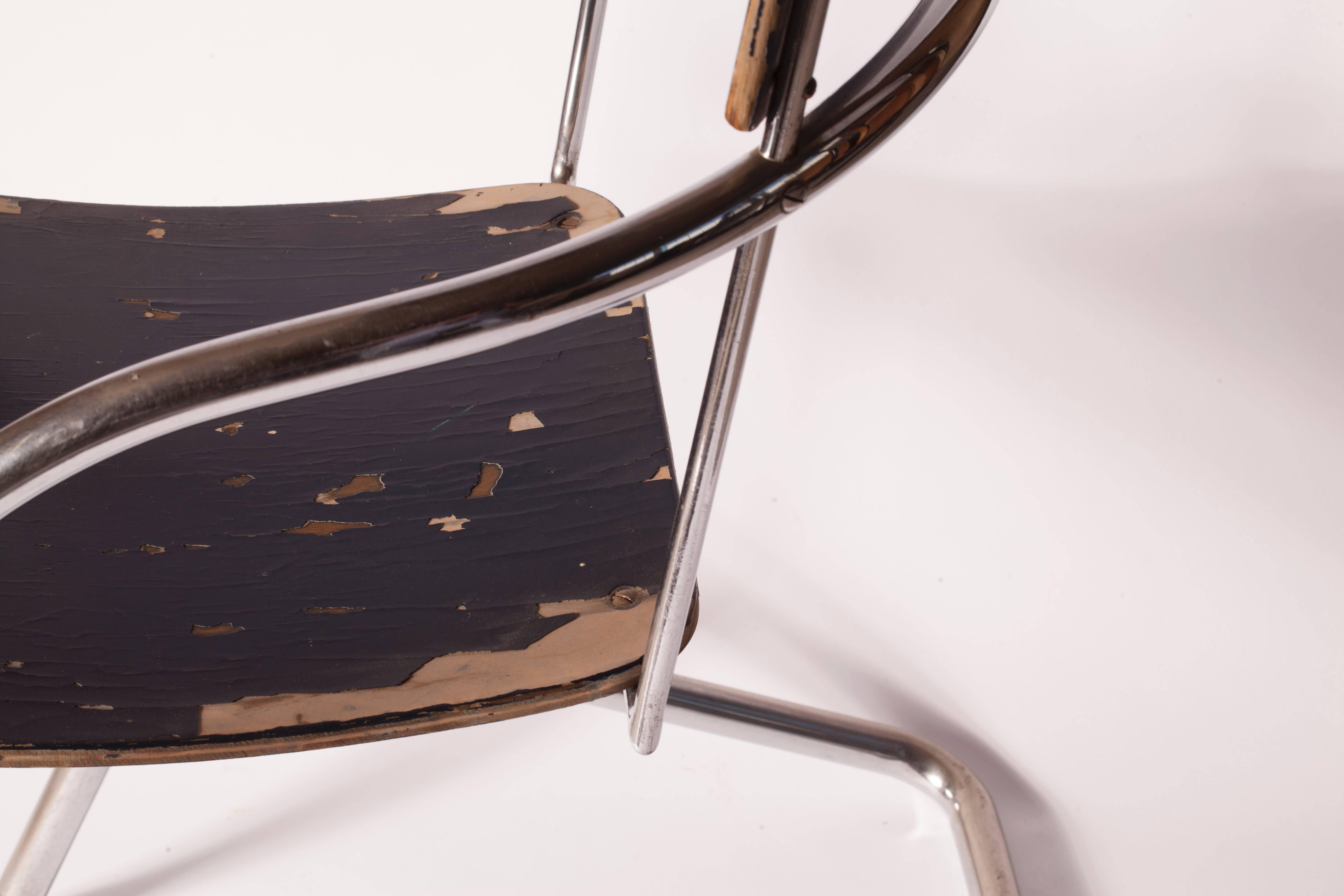 Modern Paul Schuitema and D3, Chrome-Plated Chair Model 32, 1932 For Sale