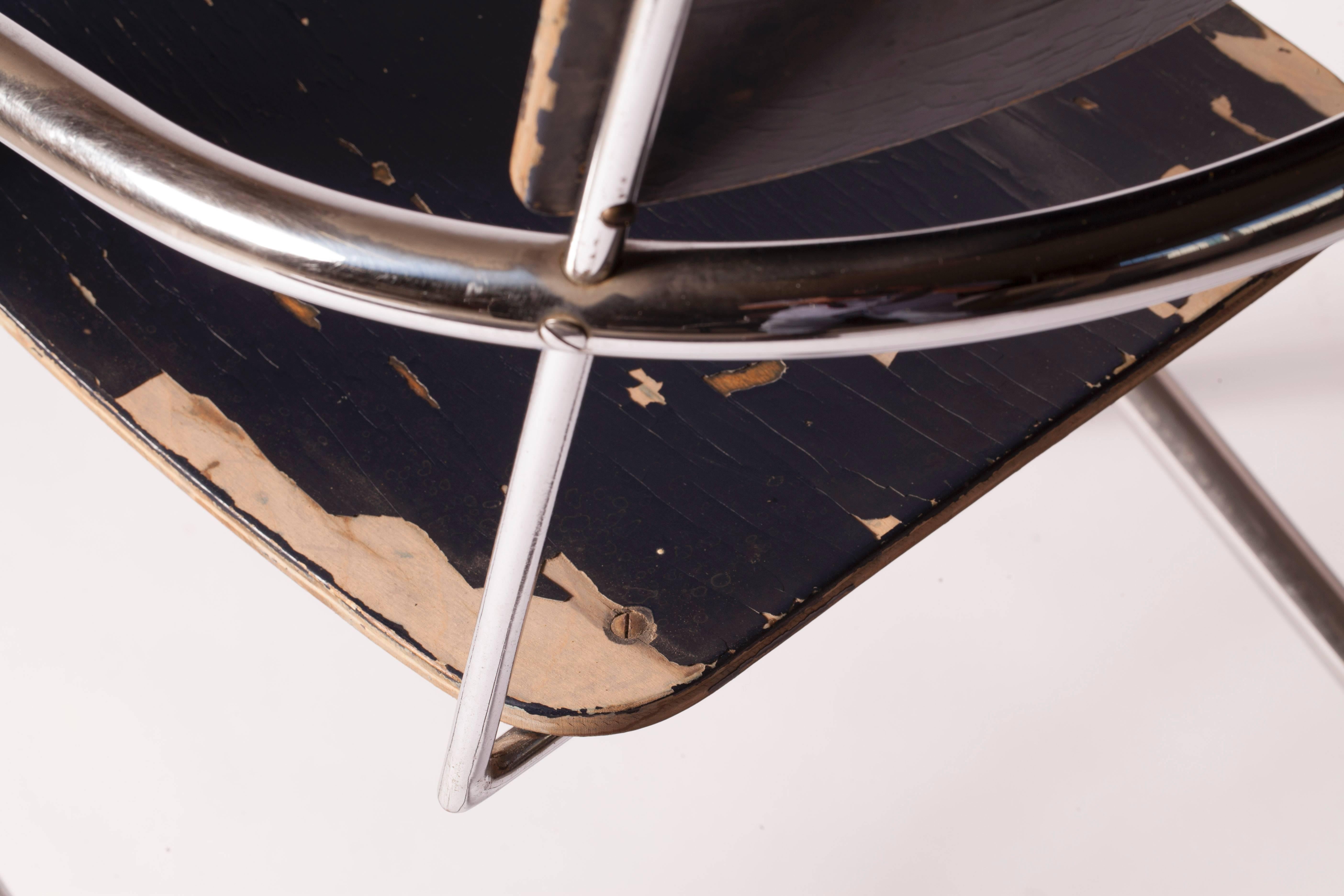 Dutch Paul Schuitema and D3, Chrome-Plated Chair Model 32, 1932 For Sale